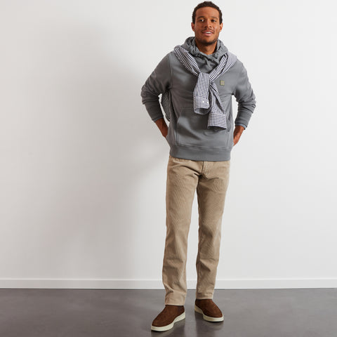 Sweat à capuche en molleton kaki - Image 3