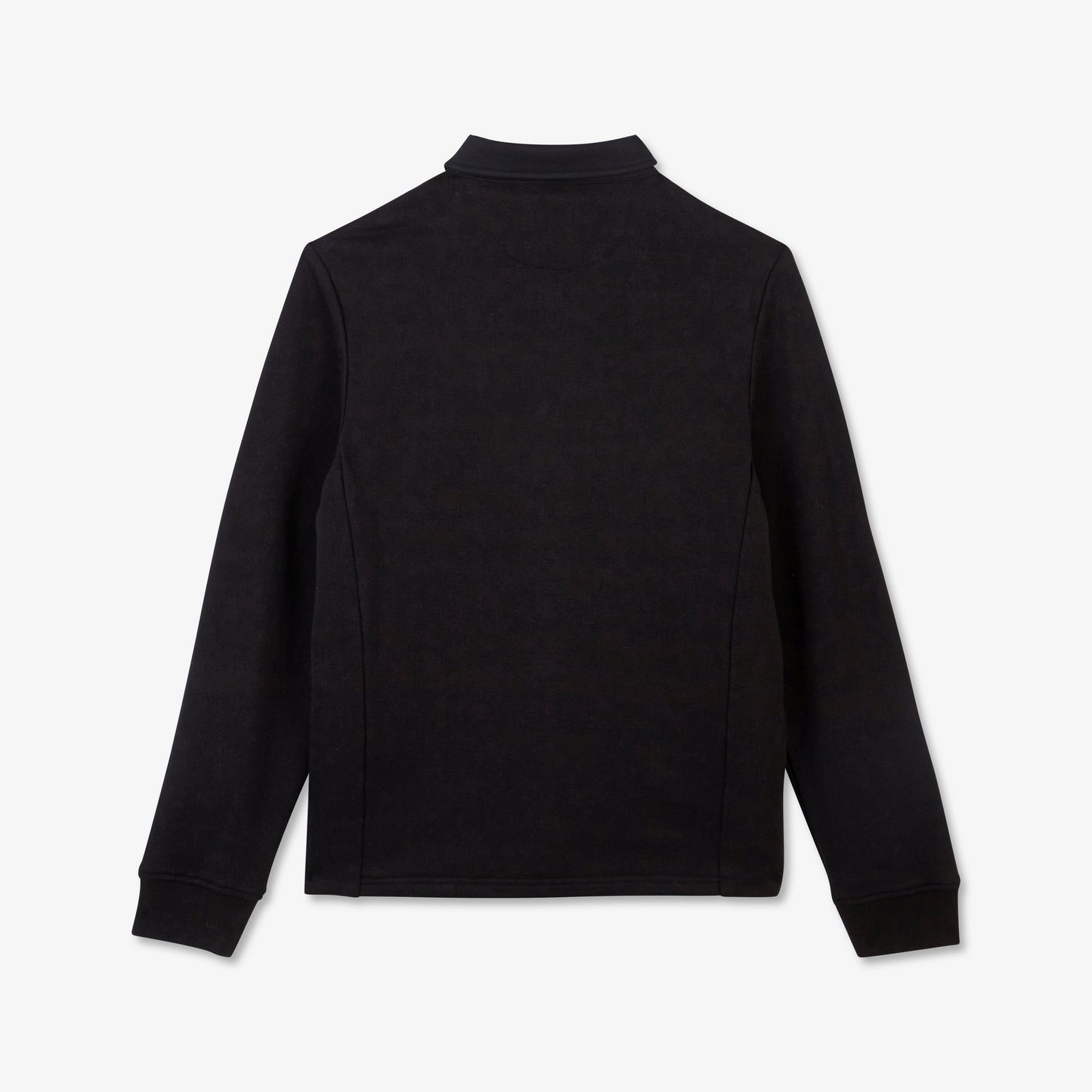 Bi-fabric zipped sweatshirt