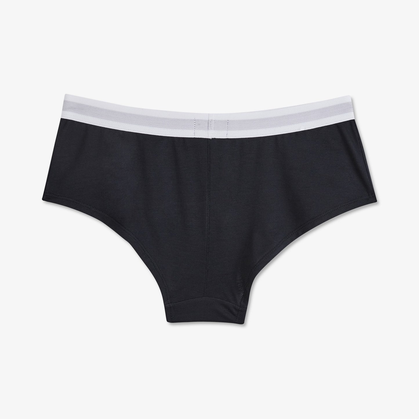 Shorty uni bleu foncé à bande élastiquée