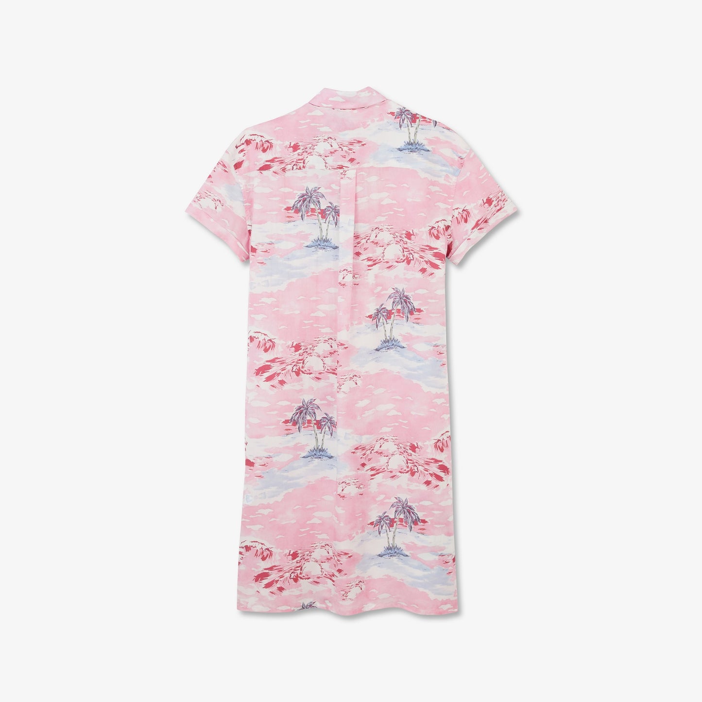 Robe imprimée hawaï à manches courtes