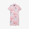 Robe imprimée hawaï à manches courtes