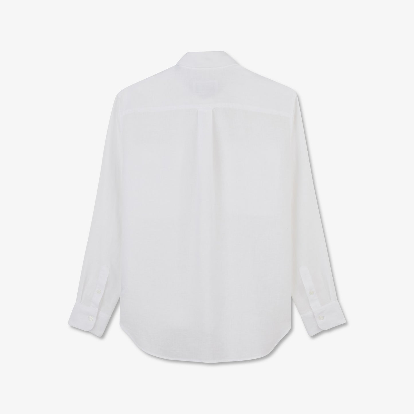 Plain white linen blouse
