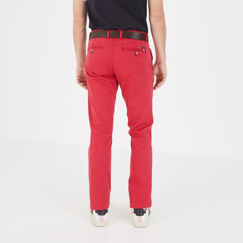 Red chinos in stretch cotton - Image 2