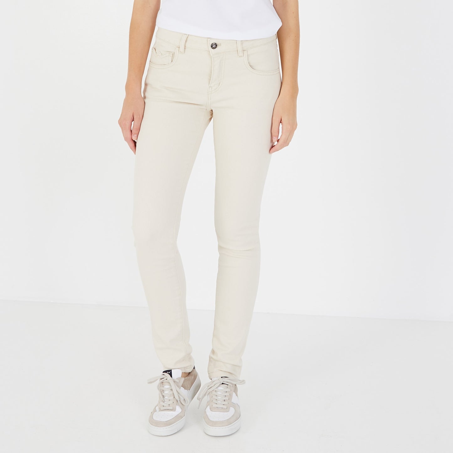 Pantalon blanc en coton