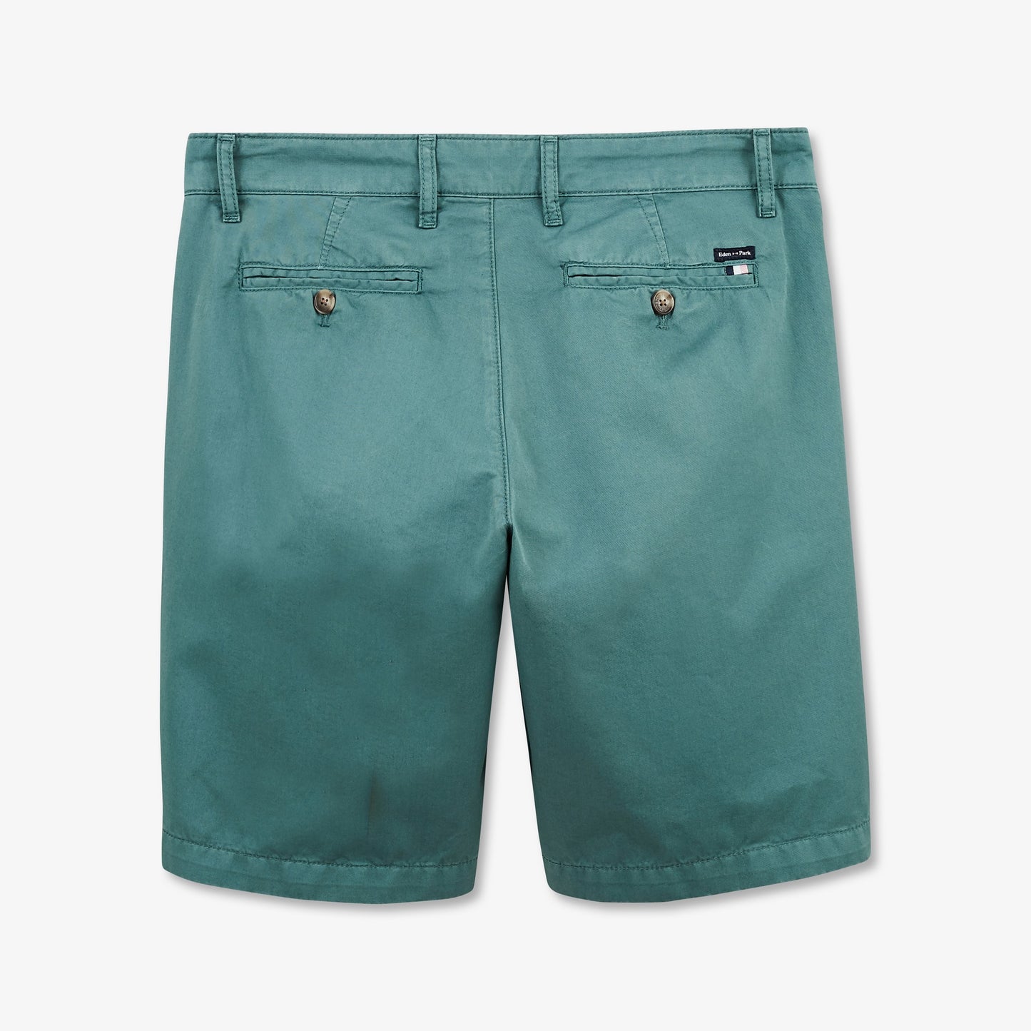 Bermuda chino uni vert en coton