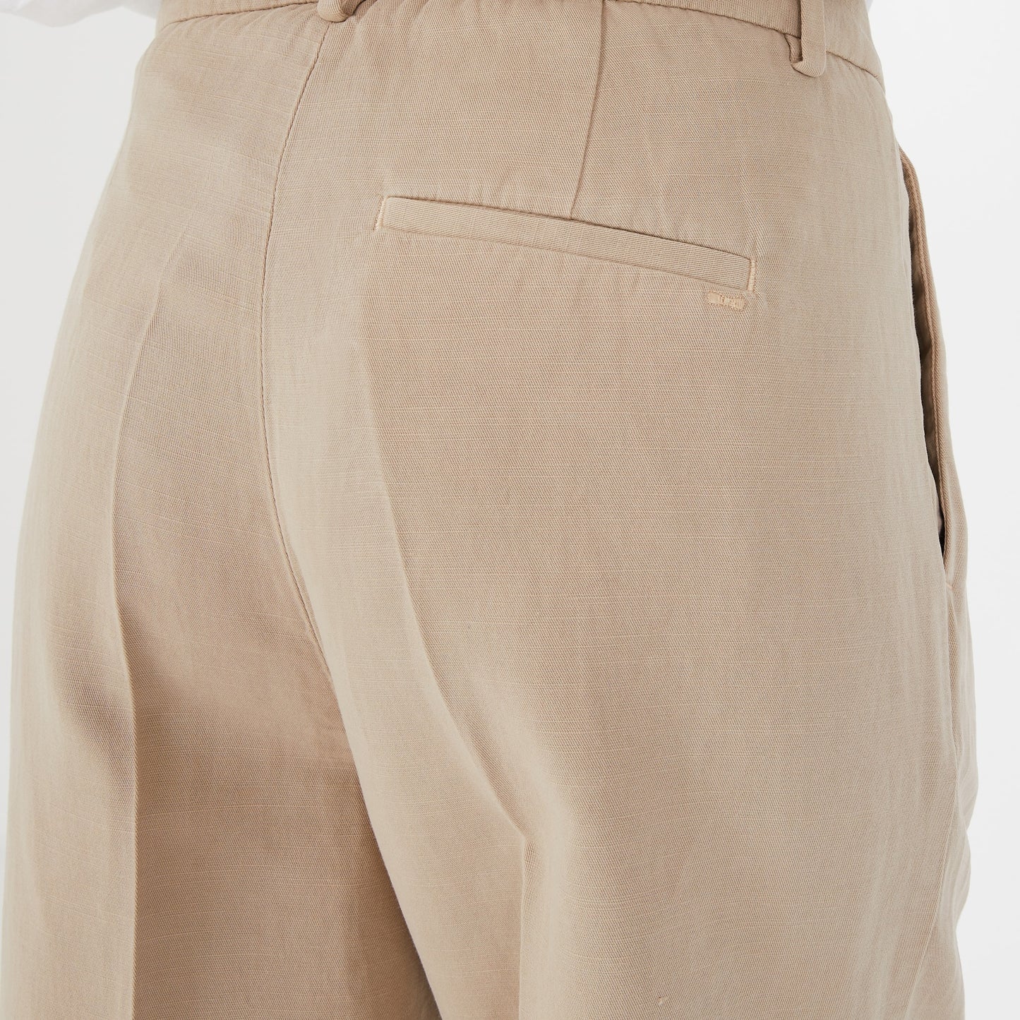Pantalon à pinces beige