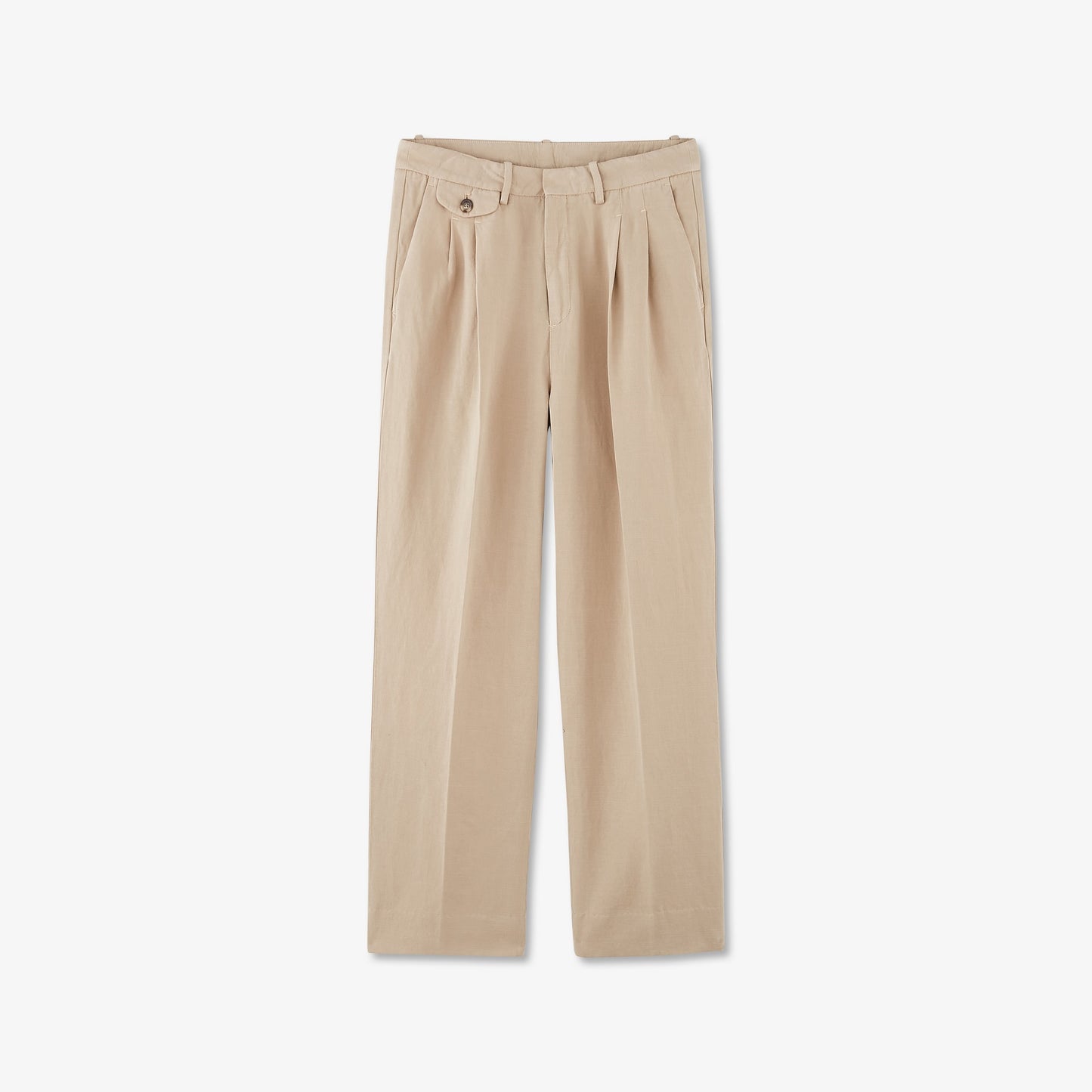Pantalon à pinces beige