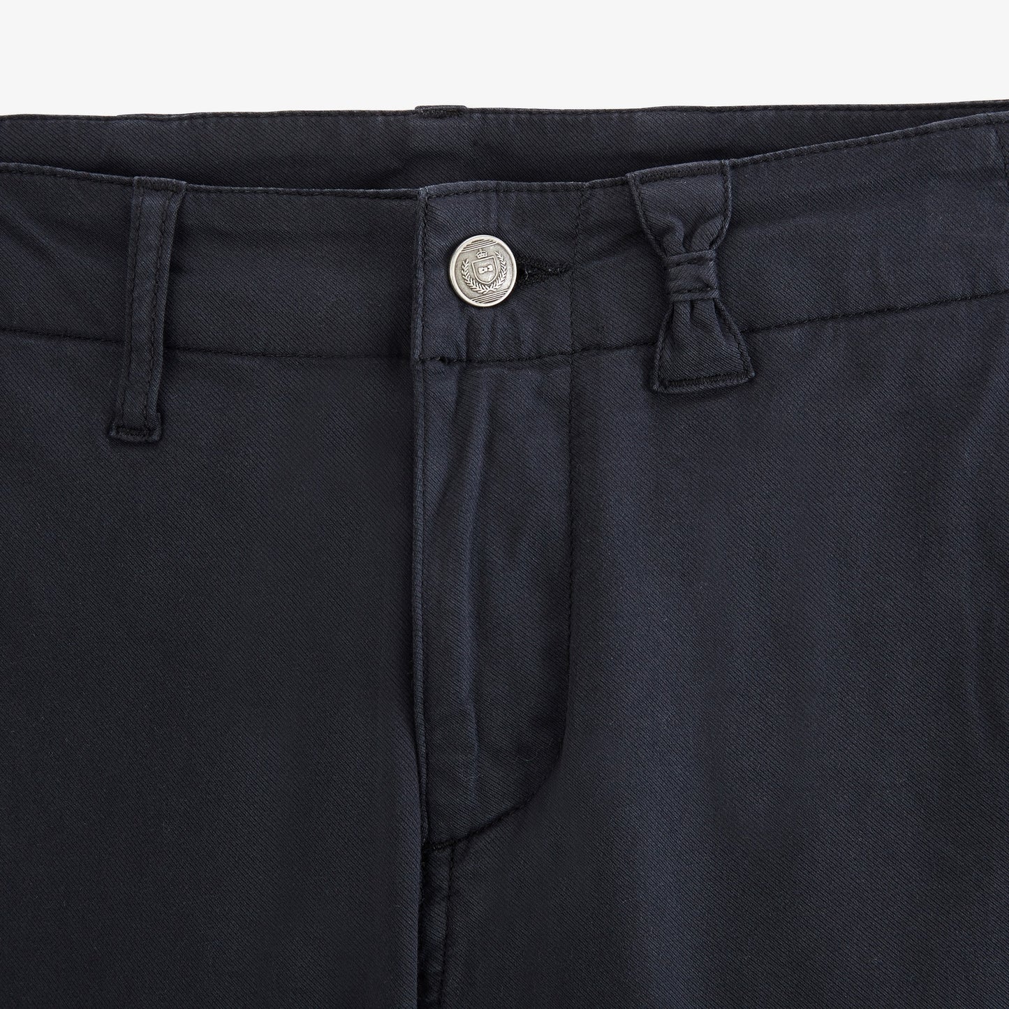 Pantalon bleu marine en coton