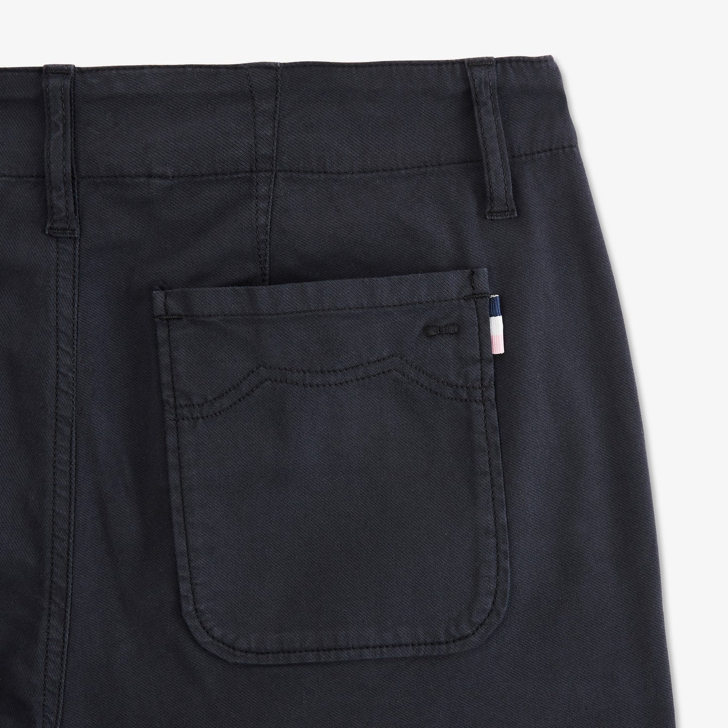 Pantalon bleu marine en coton