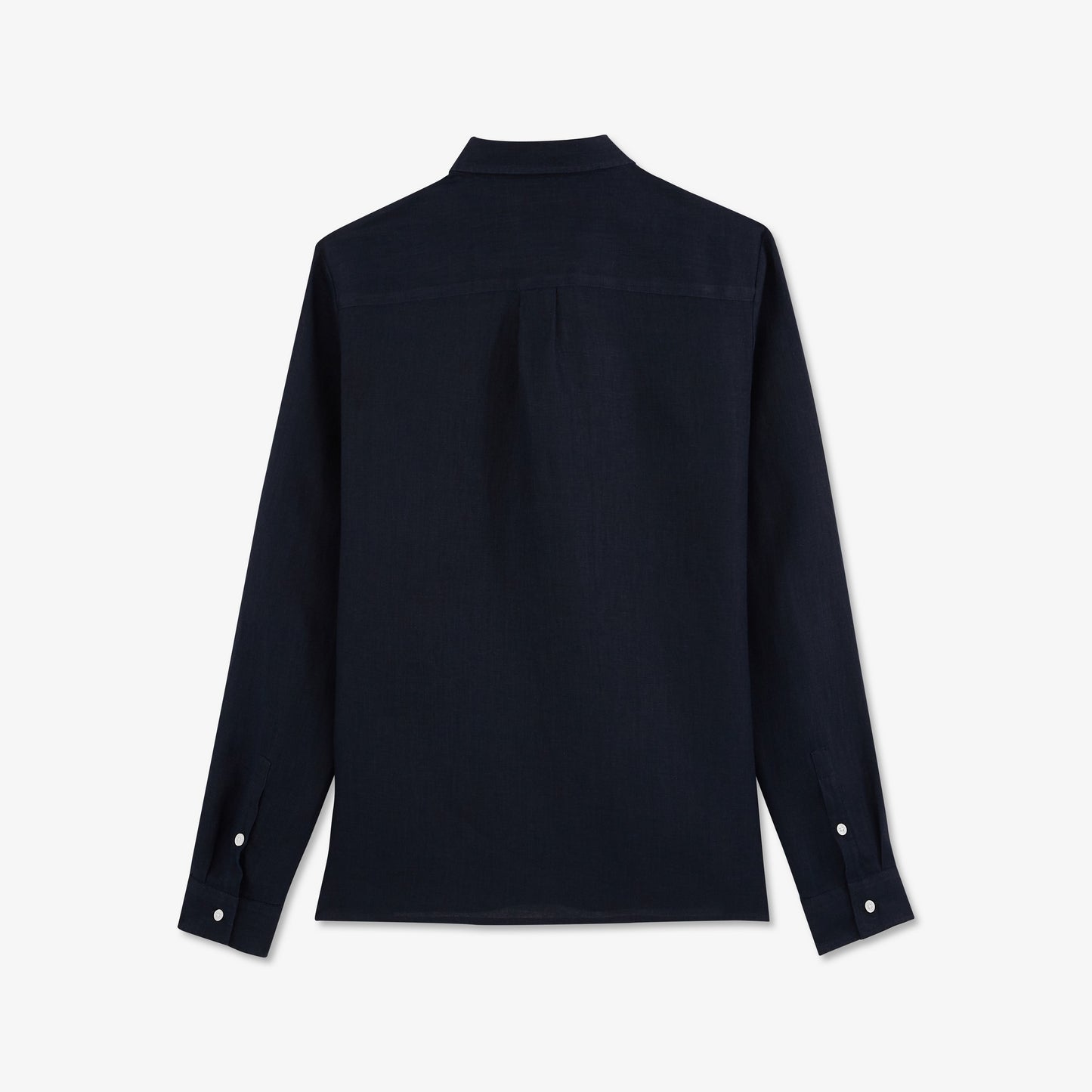 Dark blue linen blouse