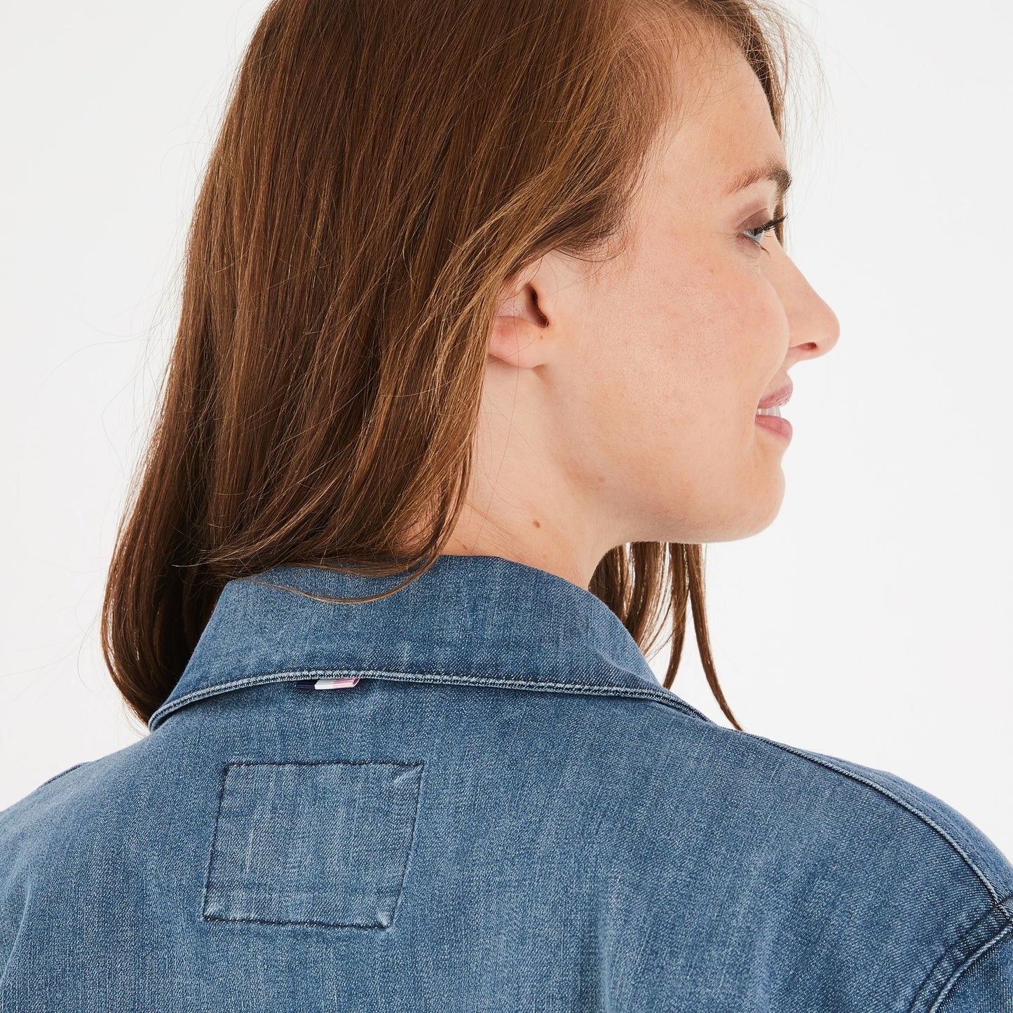 Blue cotton overshirt