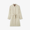 Imperméable beige avec ceinture