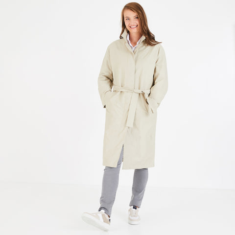 Imperméable beige avec ceinture - Image 1