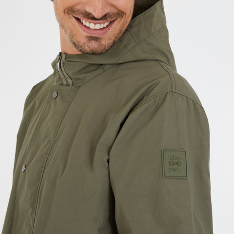 Khaki mid-length parka - Image 3