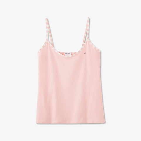 Short pyjamas in pink organic cotton - Image 1
