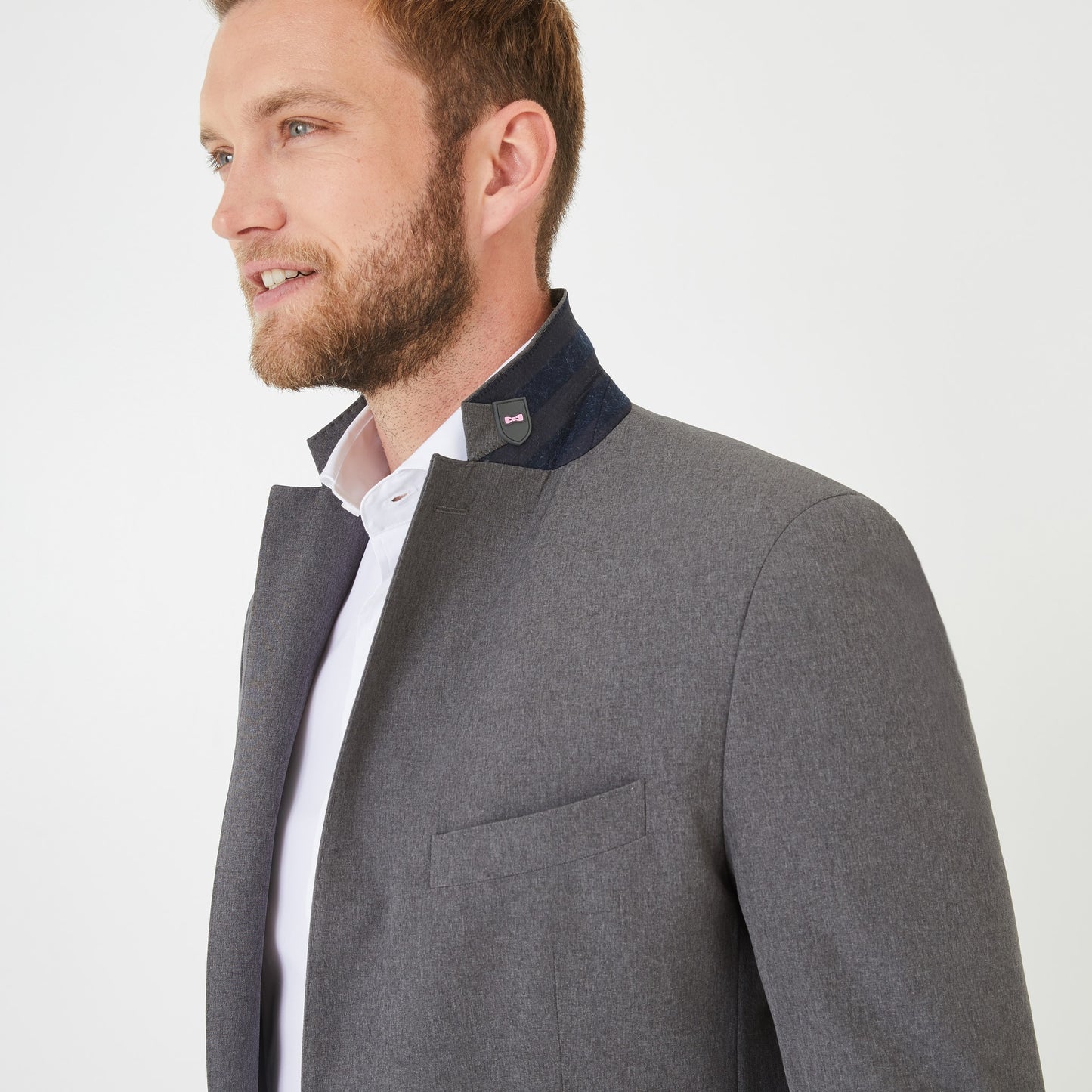 Grey marled blazer