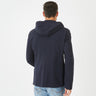 Dark blue blazer with removeable sweatshirt layer.