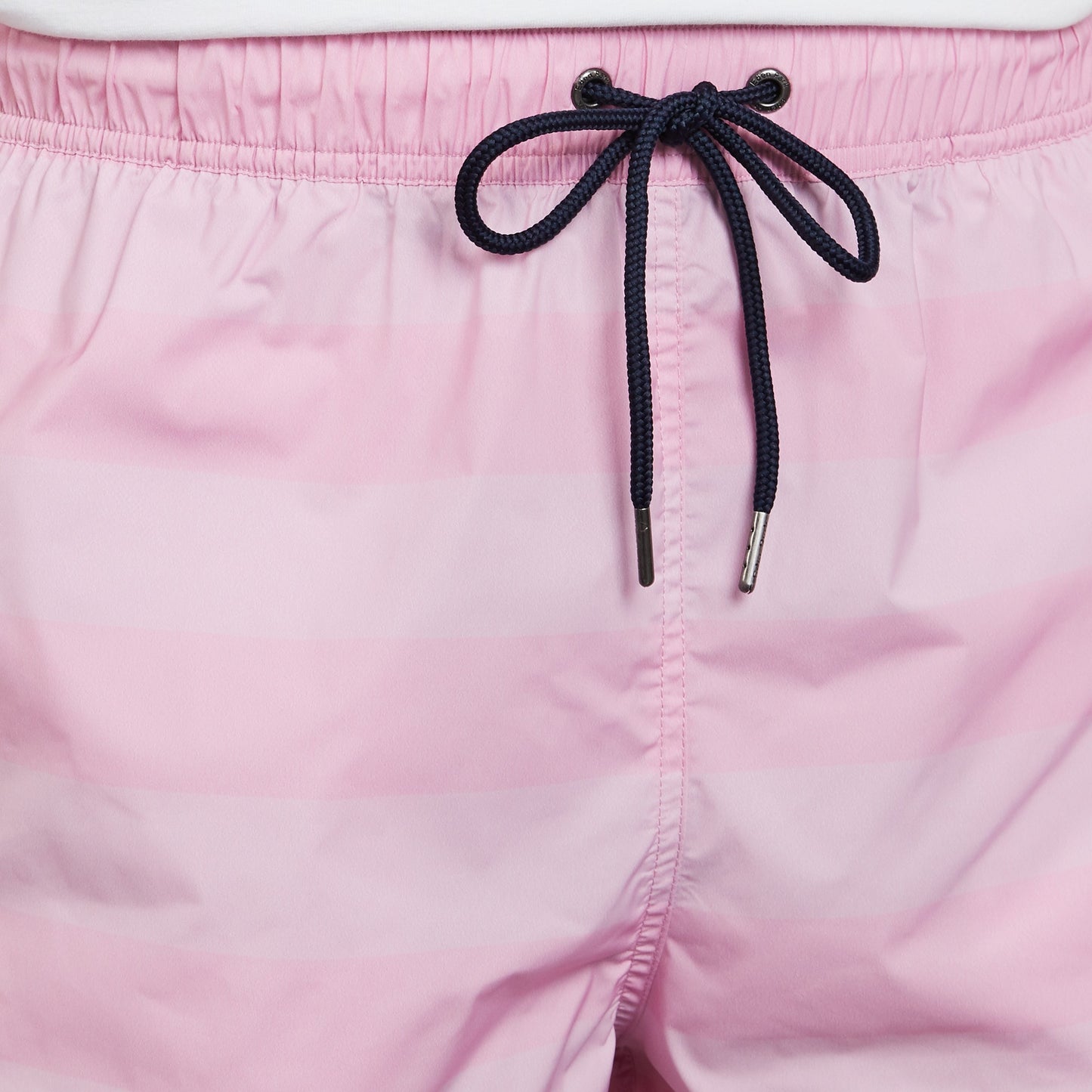 Short de bain à rayures rose