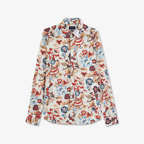 Chemise écrue à imprimé fleuri - Image 2