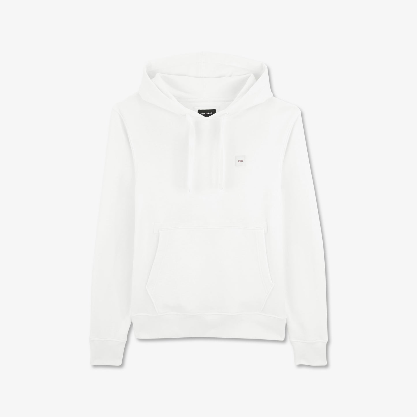 Sweat à capuche blanc uni