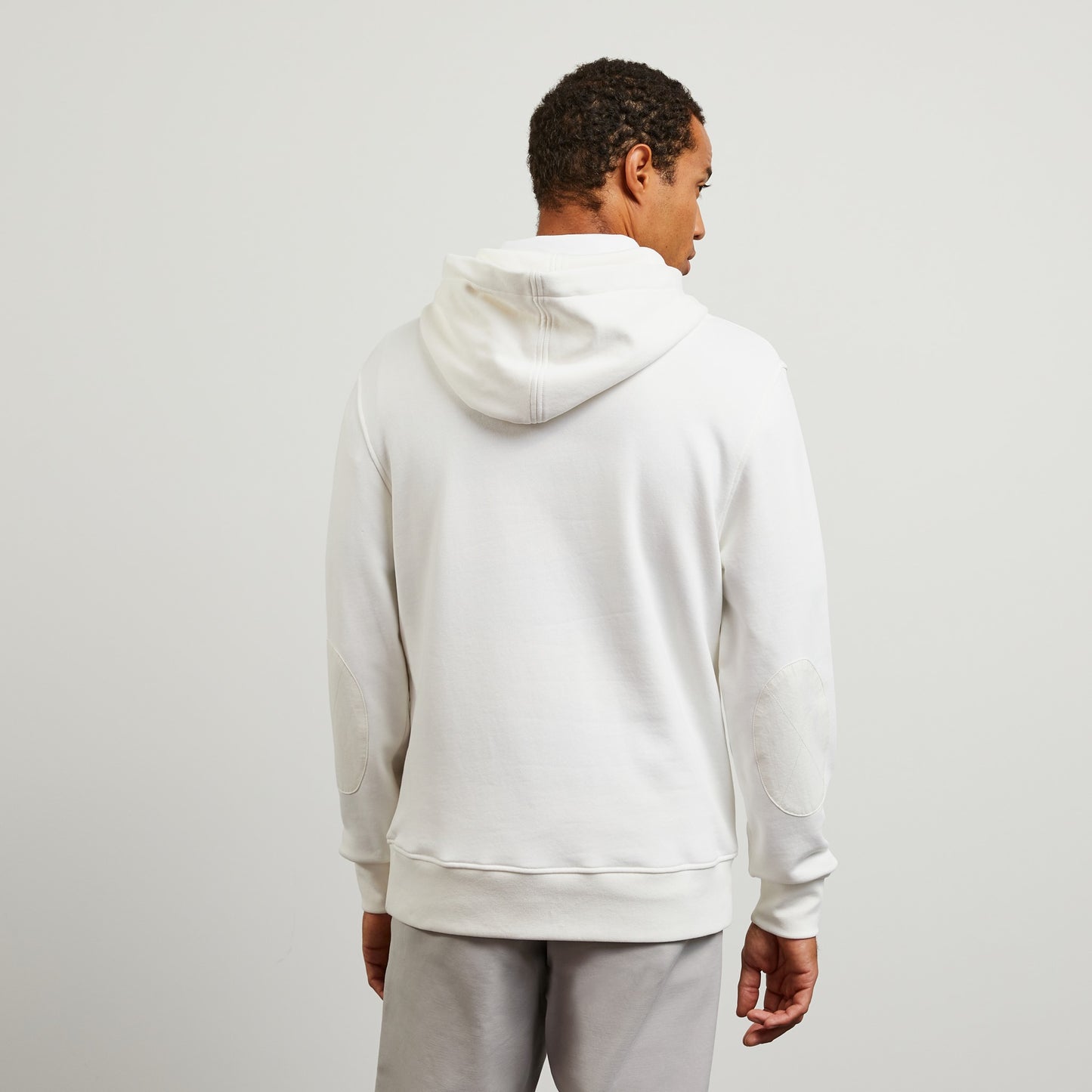 Sweat à capuche blanc uni