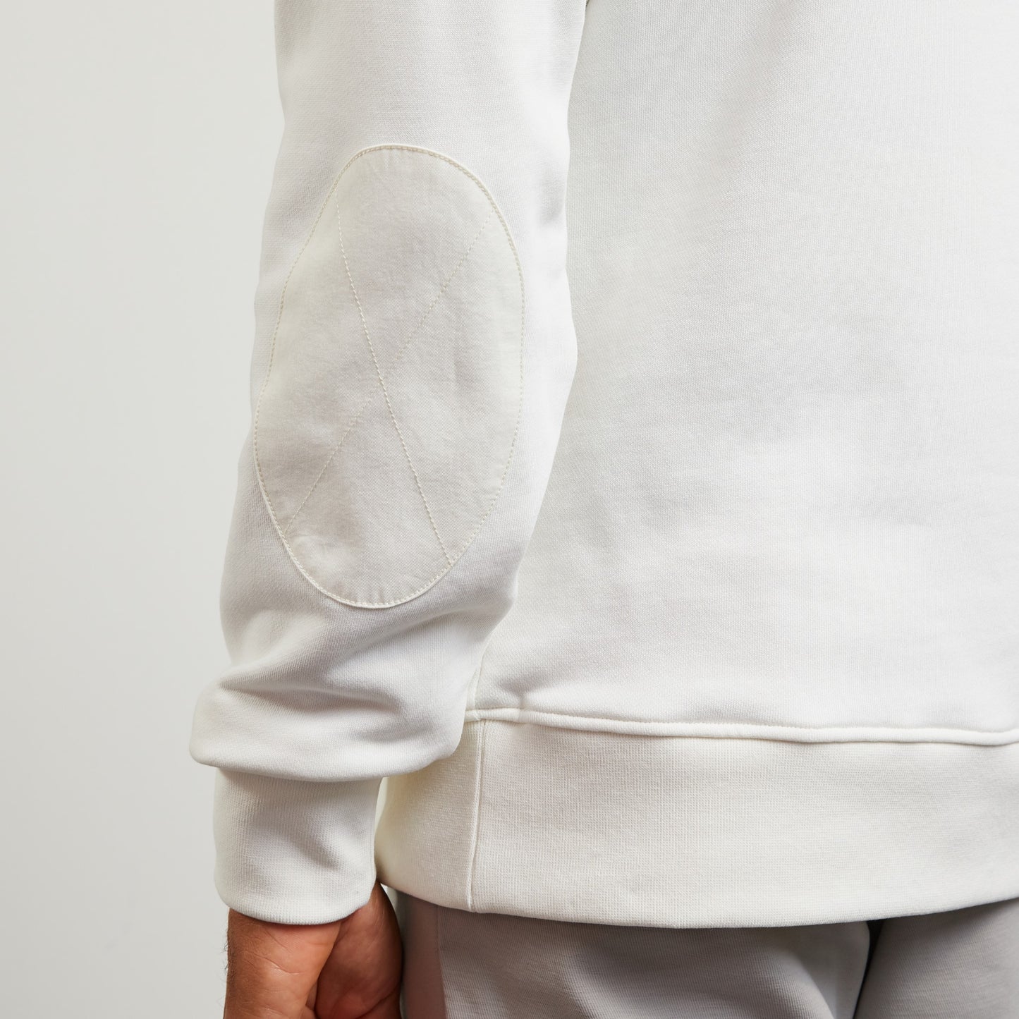 Sweat à capuche blanc uni