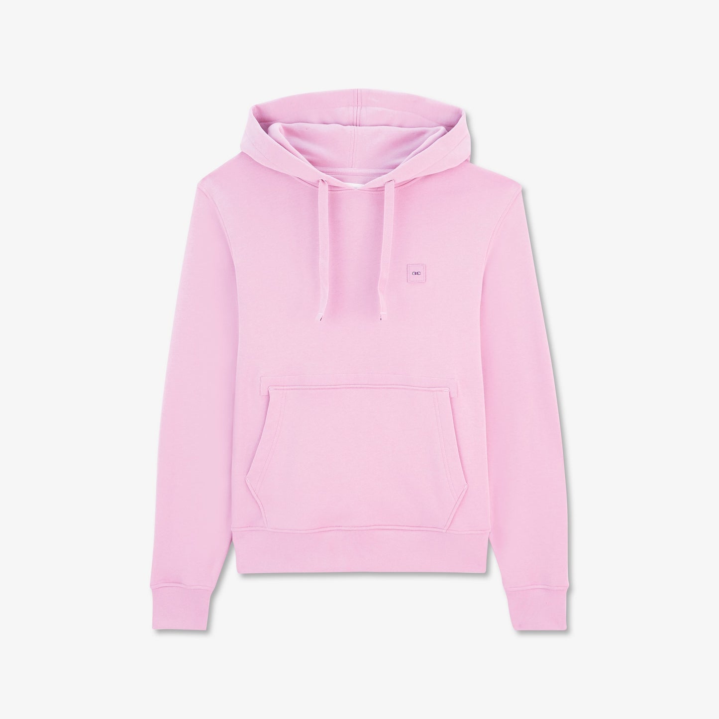Sweat à capuche rose uni
