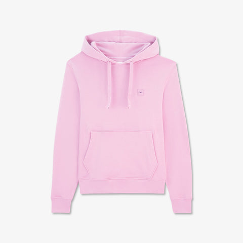 Sweat à capuche rose uni - Image 2