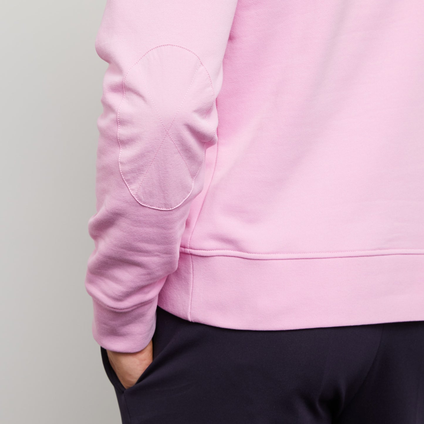 Sweat à capuche rose uni
