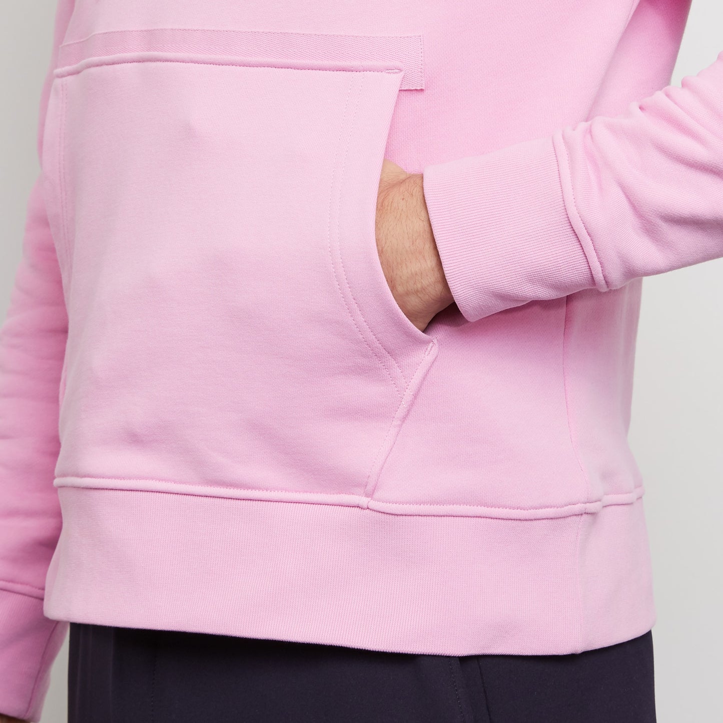 Sweat à capuche rose uni