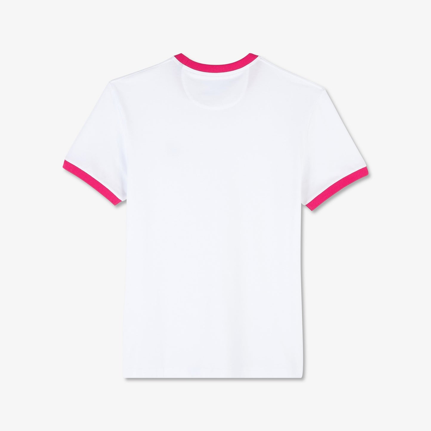 Plain white T-shirt with contrasting trims