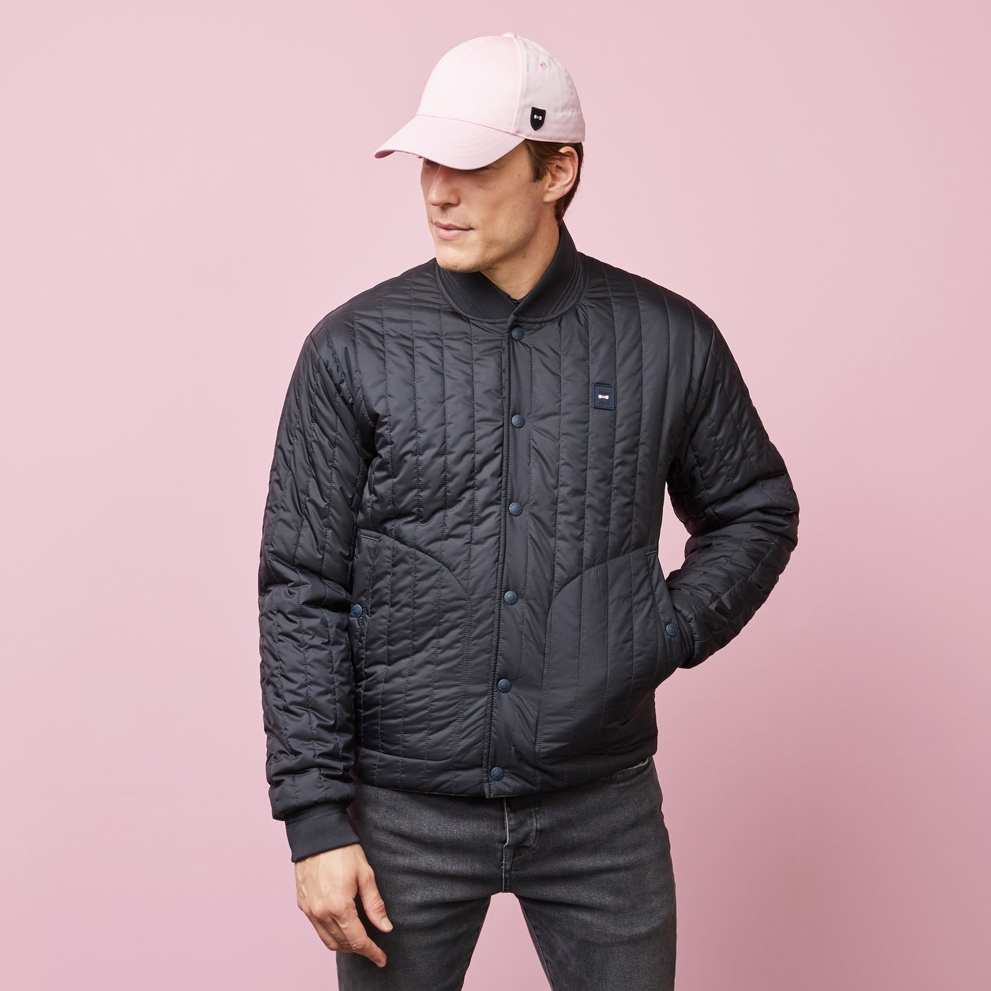 Blouson déperlant bleu marine