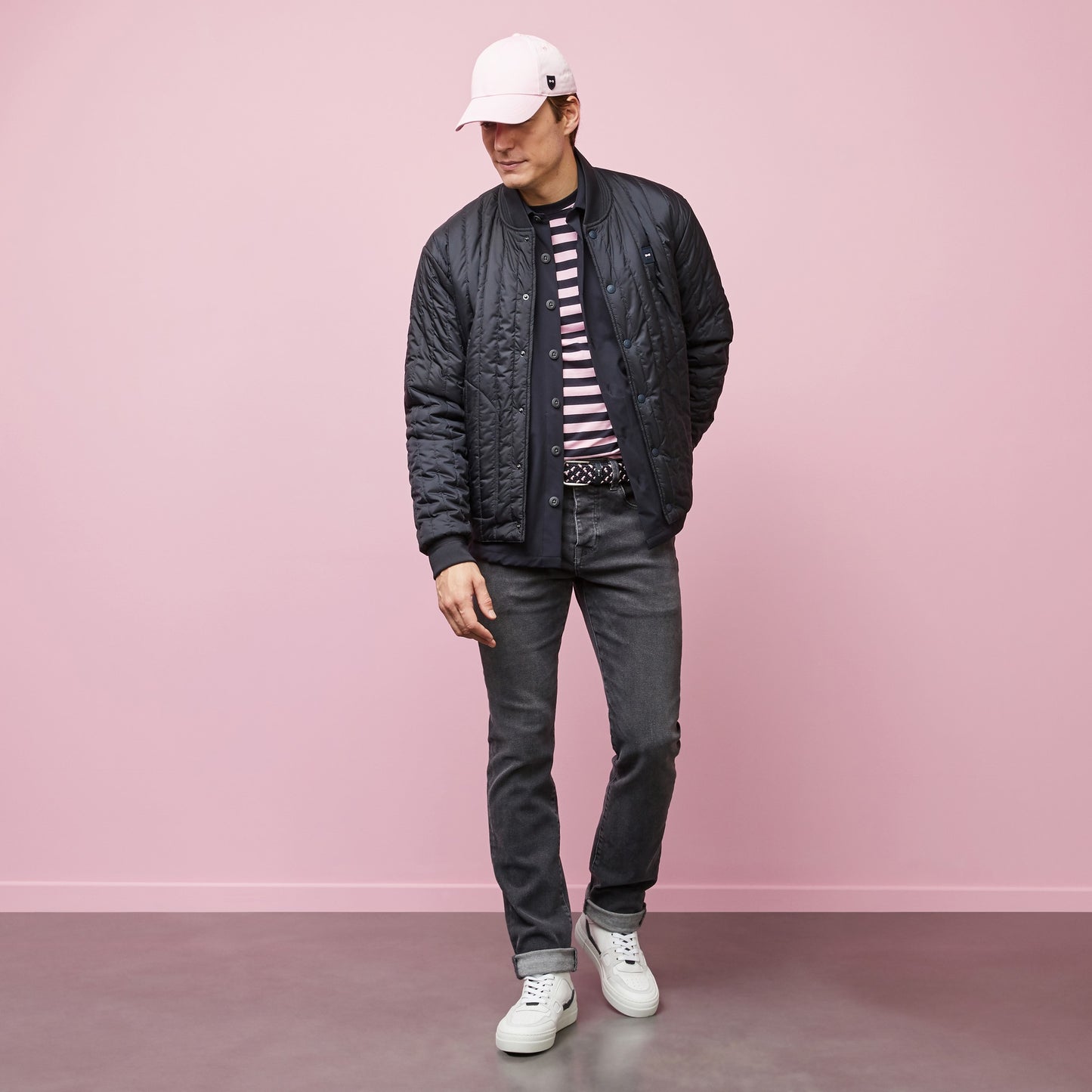 Blouson déperlant bleu marine