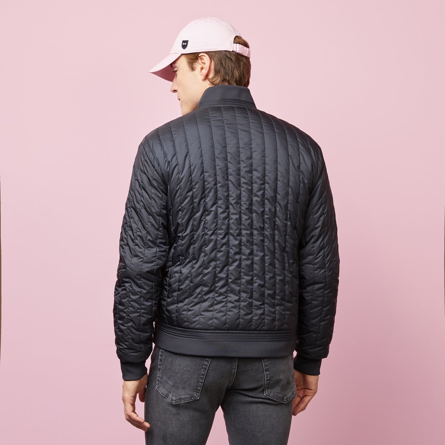 Blouson déperlant bleu marine