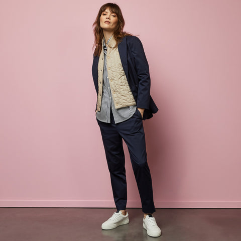 Doudoune beige sans manches - Image 3