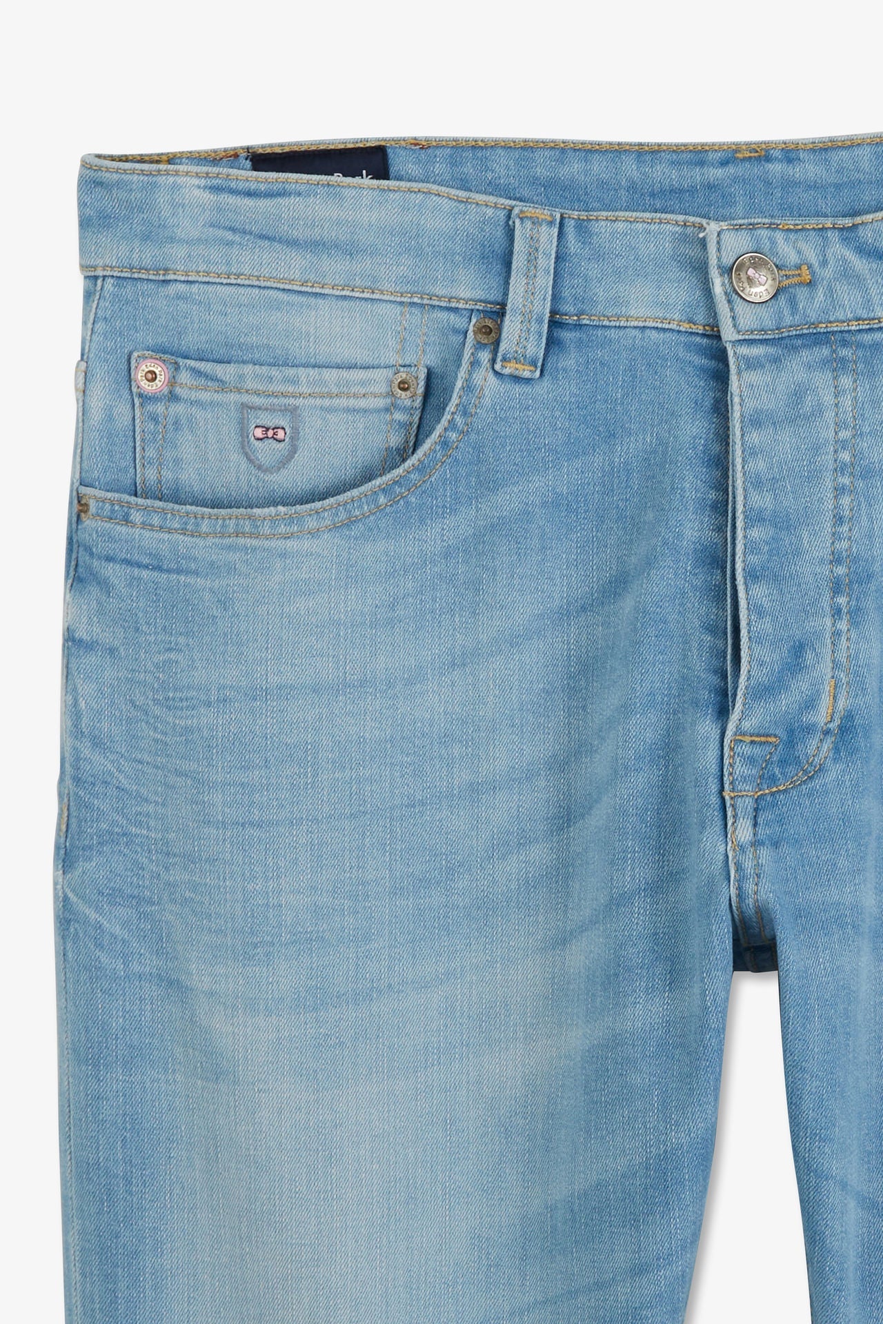 Pantalon bleu droit 5 poches - Image 6