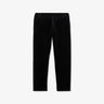 Black corduroy chinos with elasticated waist