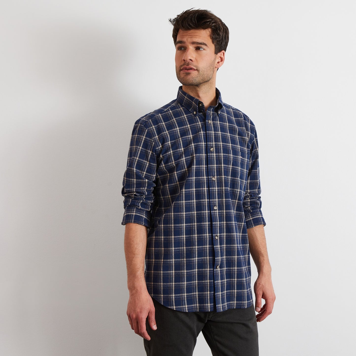 Checked flannel shirt