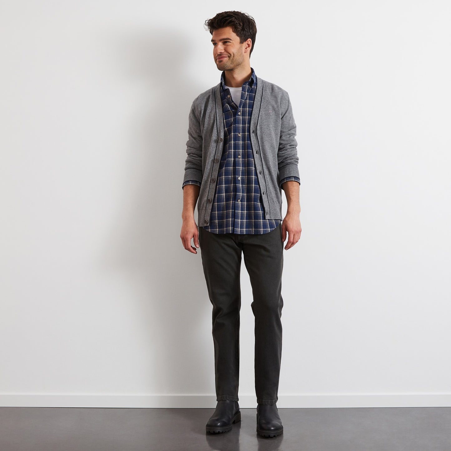 Checked flannel shirt