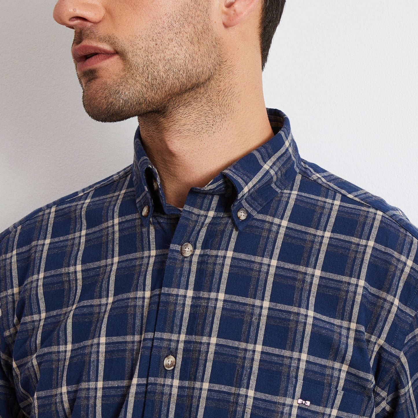 Checked flannel shirt