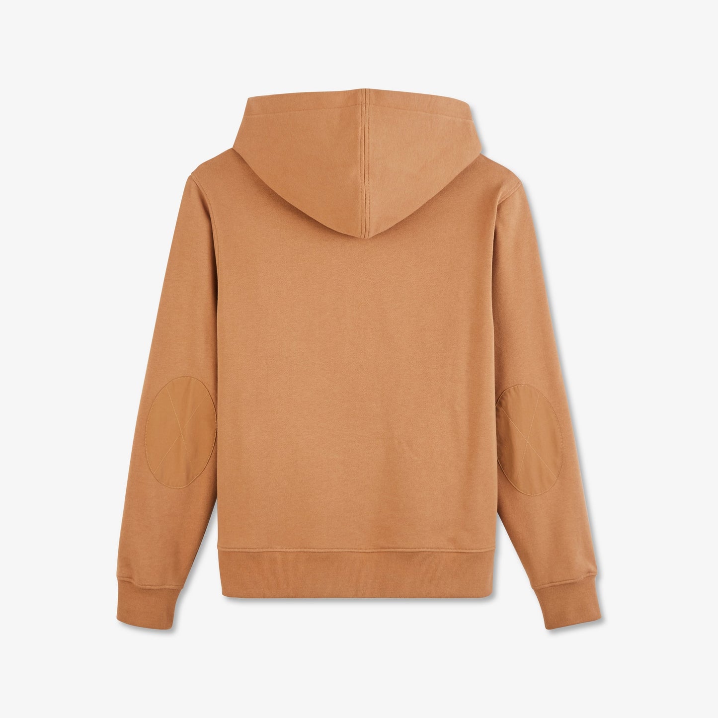 Hooded sweatshirt in brown fleece