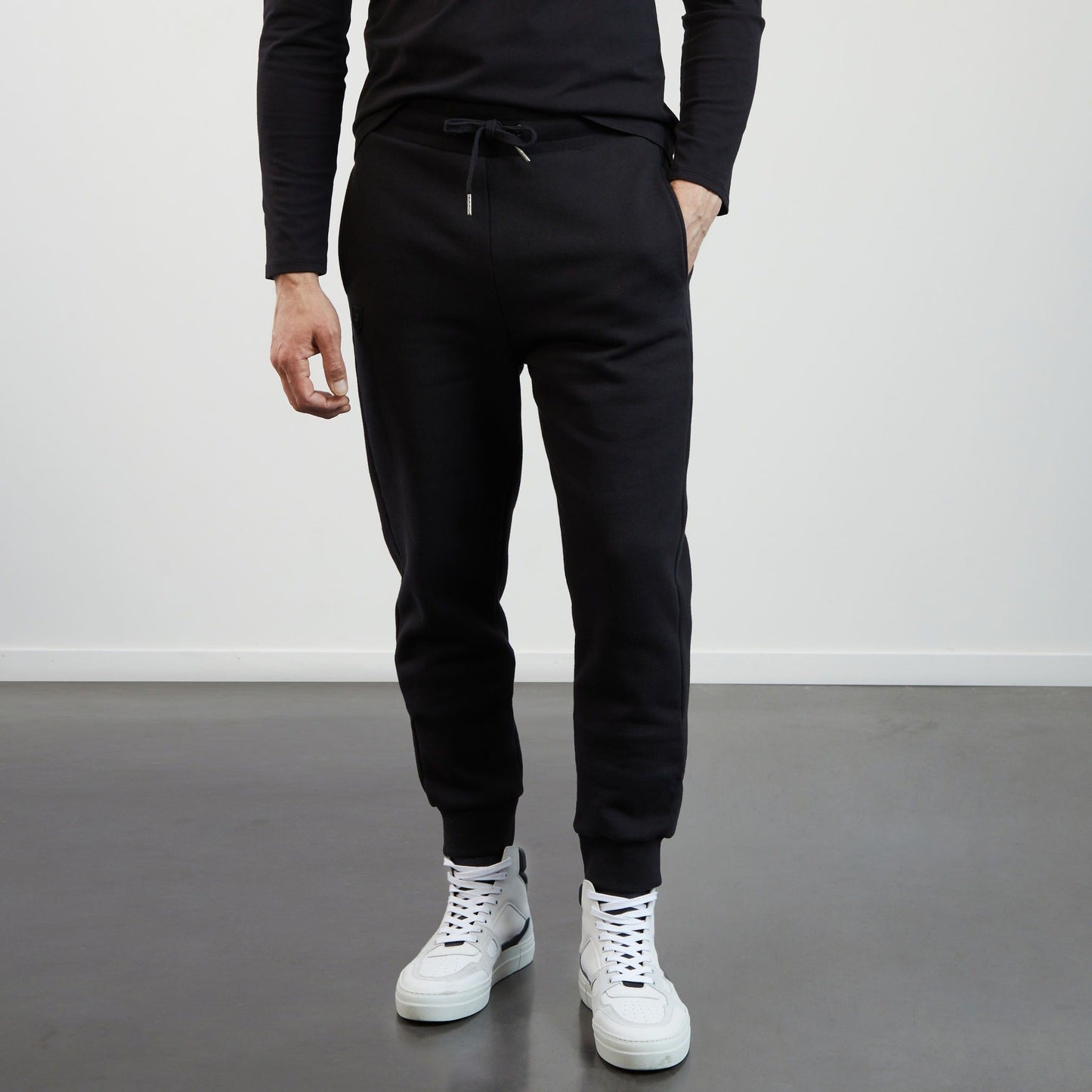 Selected Homme - Pantalon de jogging en coton - Noir