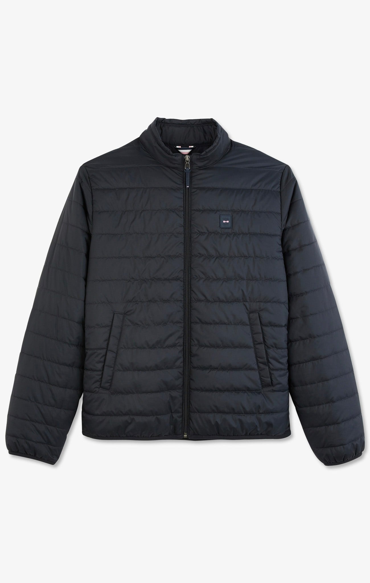 Lightweight, long-sleeved puffa jacket in dark blue - Image 2