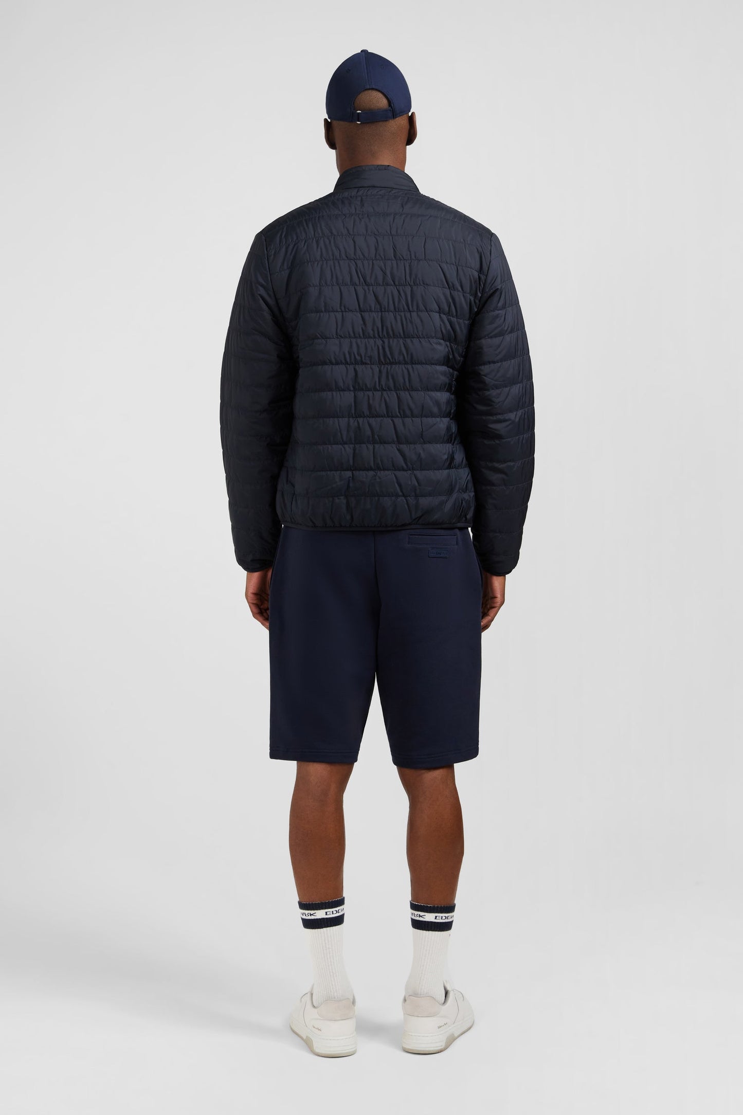 Lightweight, long-sleeved puffa jacket in dark blue - Image 6