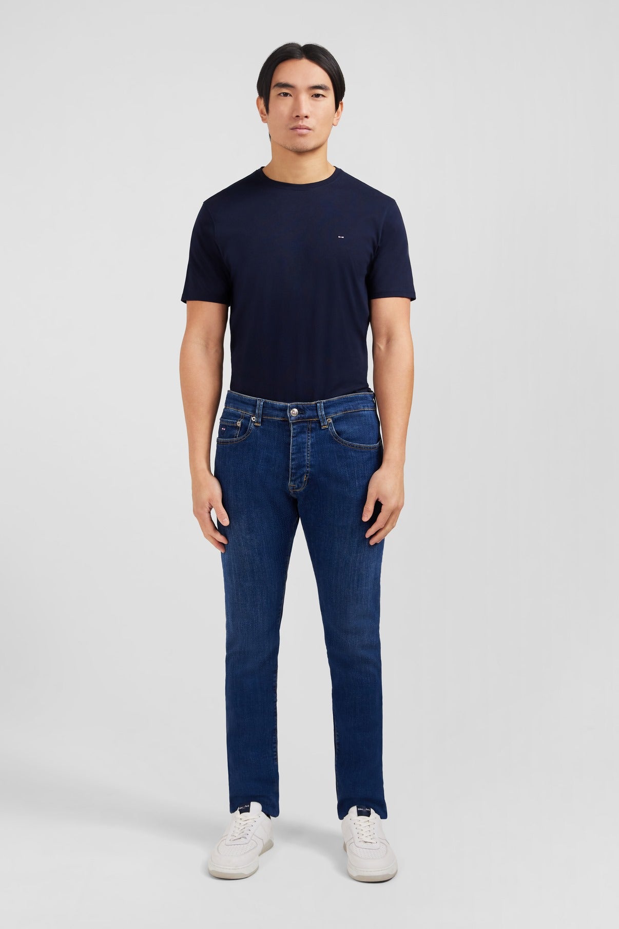 Blue jeans in stretch cotton - Image 4